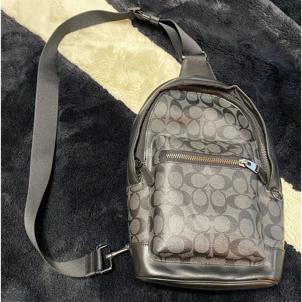Coach West Pack in Signature Canvas & Leather.